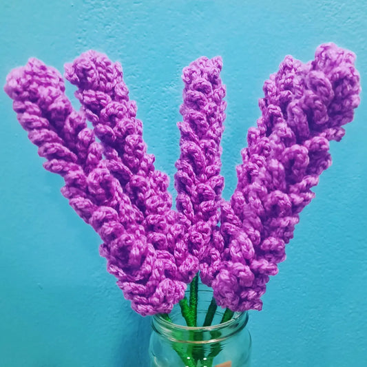 Crochet Lavender Flower